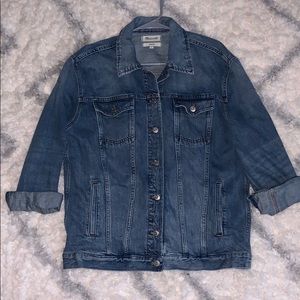 Oversized Madewell Blue Jean Jacket